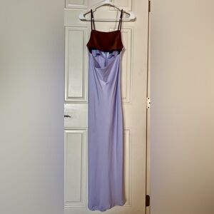 ASOS Chocolate and Lilac Maxi Dress